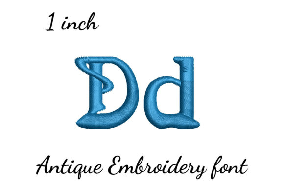 D Font Antique: A Timeless Embroidery Choice