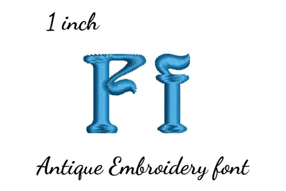 F Font Antique: Elegant Embroidery for Personalized Gifts