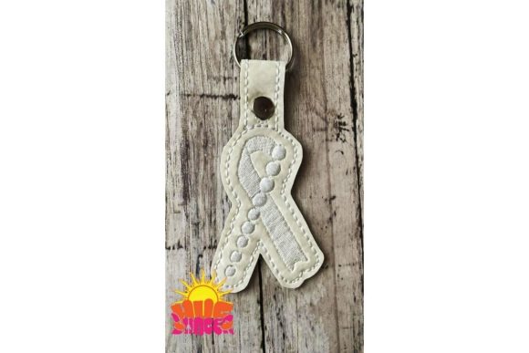 Lung Cancer Awareness Embroidery