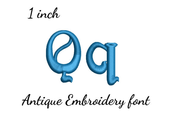 Q Font Antique: Elegant Embroidery for Personalized Gifts