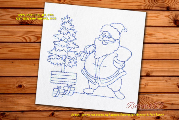 Santa Claus Redwork Review
