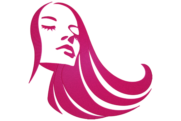 Woman Figure Embroidery Design